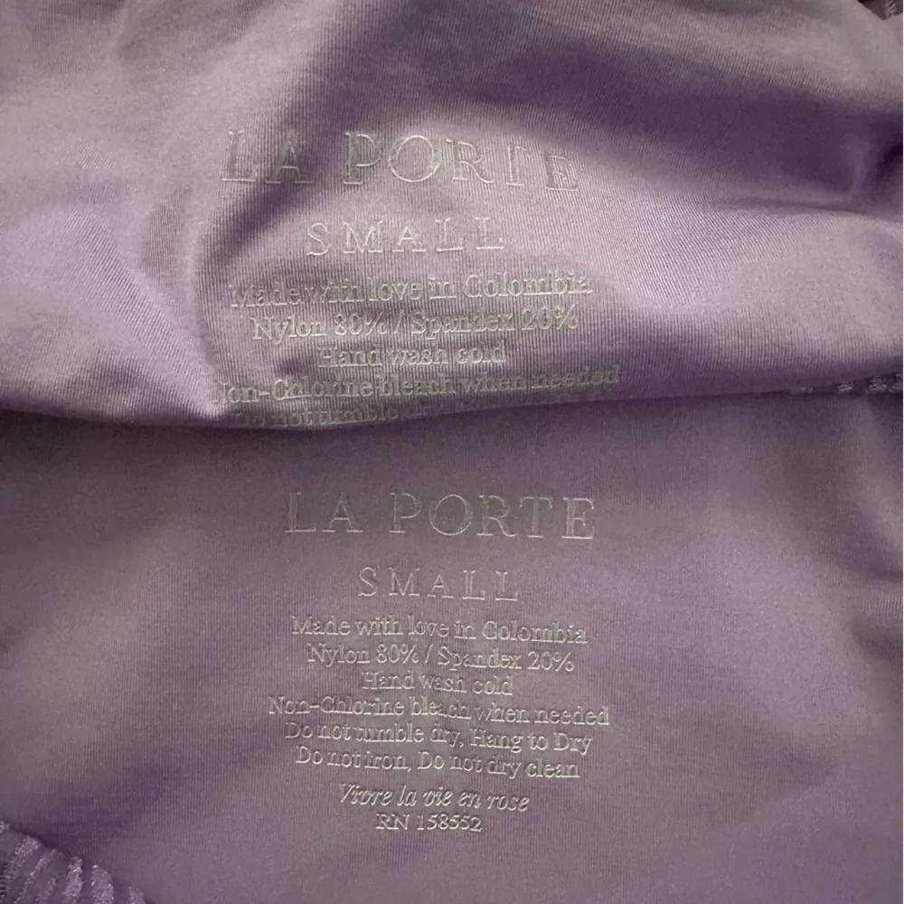 La Porte Lavender two piece Swimwear size small swimsuit swimwear high cut